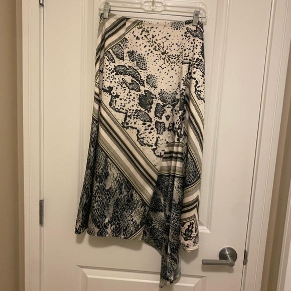 Ted Baker Eevaa Quartz Asymmetric Midi Skirt, Taupe 6 - Picture 4 of 15